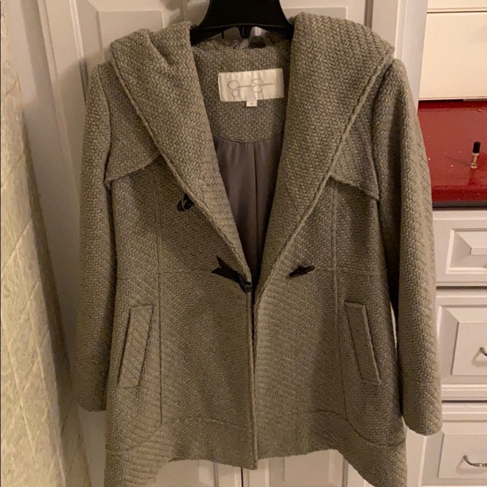 Jessica Simpson long pea coat
